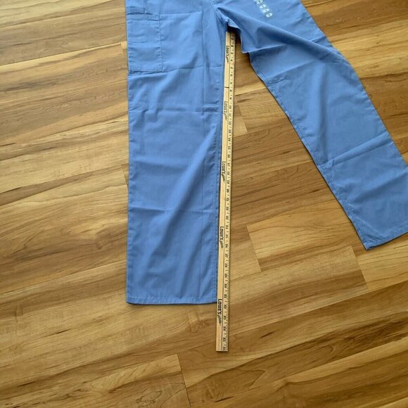 Two Cherokee Workwear Unisex Drawstring Scrub Pants Tall Small 4100T Ciew Blue - Picture 6 of 9